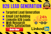 search email address, contact info by web research and linkedin