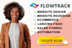 do flowtrack website design flowtrack website redesign flowtrack landing page