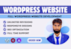 design a wordpress out looking modern website for business