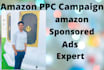 setup, optimize and manage amazon ppc campaign
