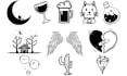 drawn and design cute simple tattoo based on your concept