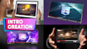 create an animated logo, or a templated 3d intro video
