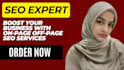 be onpage off page SEO expert and do guest post service