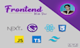 develop responsive frontend using react js, gatsby js, next js, and typescript