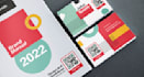create a professional business card with a qr code
