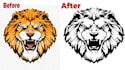 do rasterize image into vector image within 24 hours