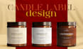 create minimalist and premium candle label and packaging designs