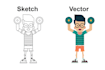 vector tracing and convert your logo or sketch to vector