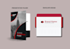 do custom presentation folder design or  pocket folder and envelope design