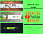 design profesional youtube banner
