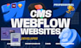 design or develop your webflow website and setup webflow cms