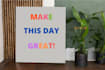 design motivational quotes canvas wall art