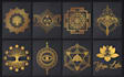 do unique sacred geometry logo mandala spiritual designs