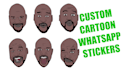 create custom cartoon whatsapp stickers of yourself