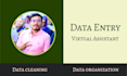 be your virtual assistant for data entry, typing