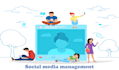 social media management and content