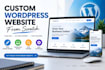 build a custom wordpress website from scratch