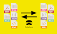 convert excel CSV json XML files to sql database and vice versa