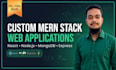 develop custom mern stack web app as a full stack developer