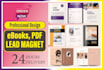 design shutting lead magnet, PDF documents, workbook, ebook