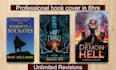design a professional fantasy book cover or ebook cover