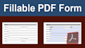 am into designing a fillable pdf document