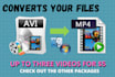 convert avi video to mp4 within an hour