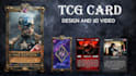 make tcg cards to life with custom  designs and  3d animations