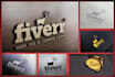 create 15 different photorealistic 3d logo mockups
