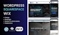 design wordpress, wix, and squarespace website