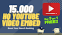 embed youtube video in top web2 websites natural backlinks to rank