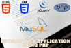 develop web application using PHP
