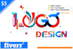 do text based lettering logo design in 6 hours
