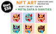 generate your nft art variations and properties