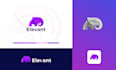 do modern tech crypto software website and saas app logo design