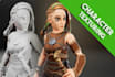uv and texture your character