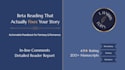 beta read your fantasy or romance manuscript with developmental feedback