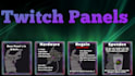 create twitch overlays,screen packs and panel