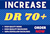 increase ahrefs dr up to 70 from any point