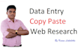 do excel data entry, copy paste and web research