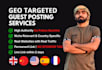 get you do follow guest post backlinks via blogger outreach, premium guest post