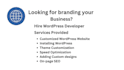 create simple wordpress website for you