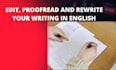 urgent proofread, edit  and rewrite your written work