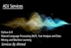 do nlp, data analysis and machine learning tasks