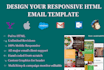 design professional email HTML template newsletter