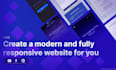 create a modern, responsive and well designed website