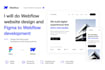 do webflow website design and figma to webflow development