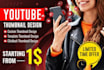 create a custom youtube thumbnail