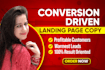 be your landing page copywriter for landing page copy