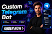 make custom telegram bot using python